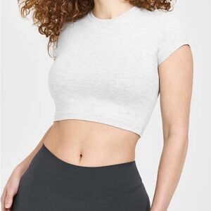 Oner Active Heather Gray Crop Tee